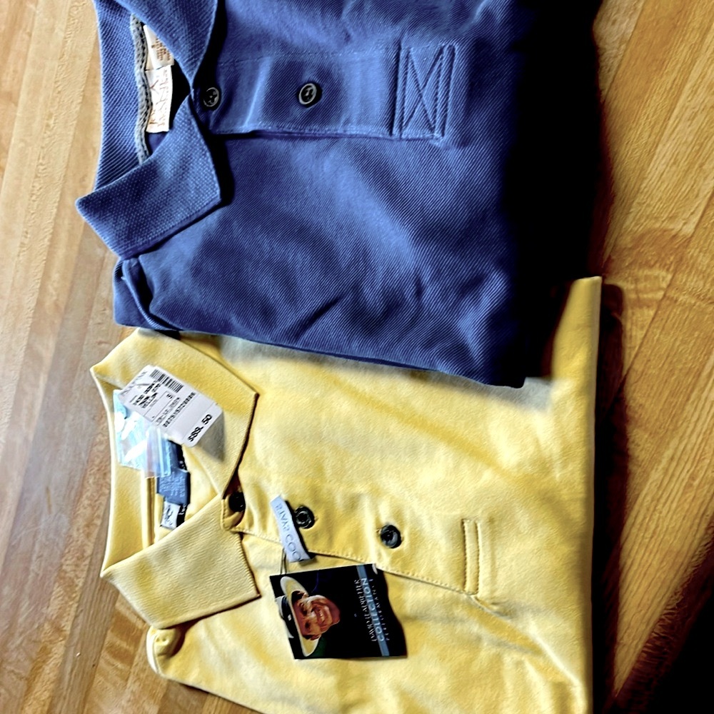 Jos.A.Bank 2 NEW men’s 100% cotton golf shirts